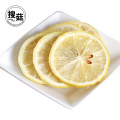 Pure natural organic freeze dried food lemon slices